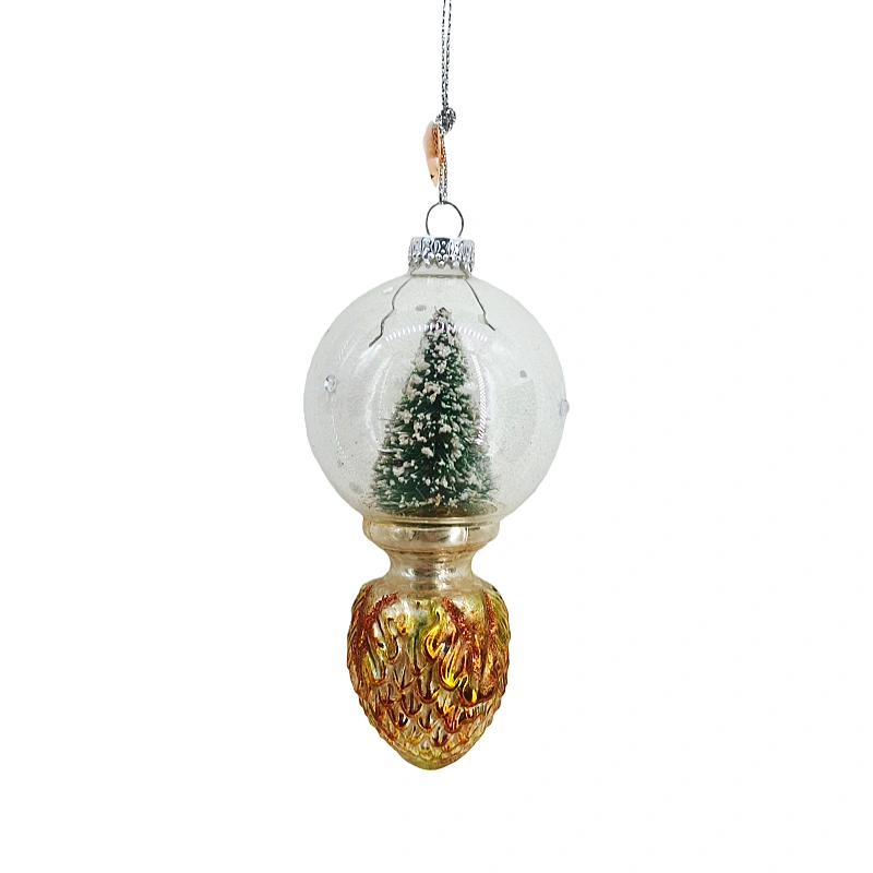 Glass Christmas tree ball ornament
