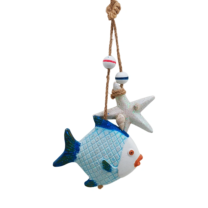 Glass fish hanging ornament