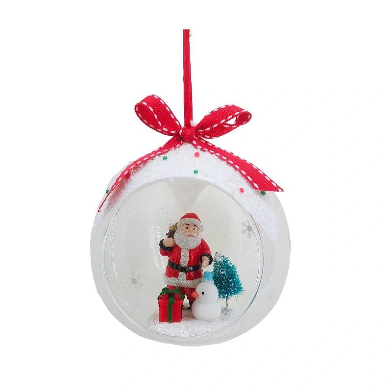 Glass Santa Claus ball ornament