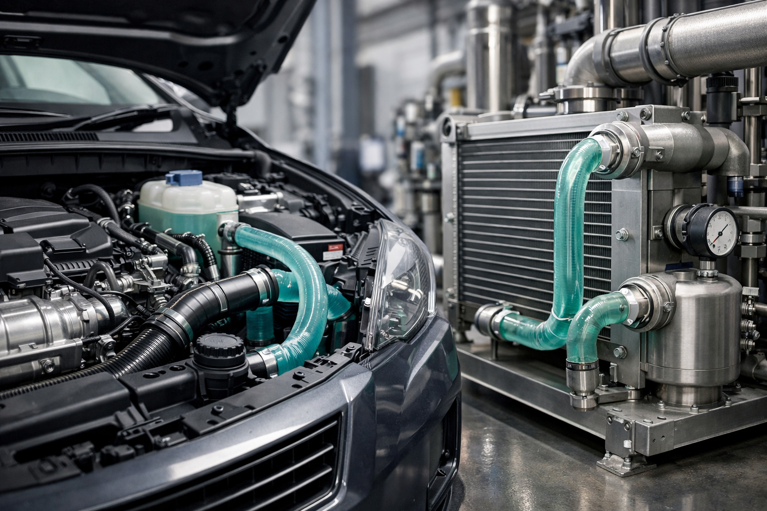 汽车防冻液解决方案，可为发动机冷却系统提供保护，并具有工业冷却系统中的防腐蚀性能。