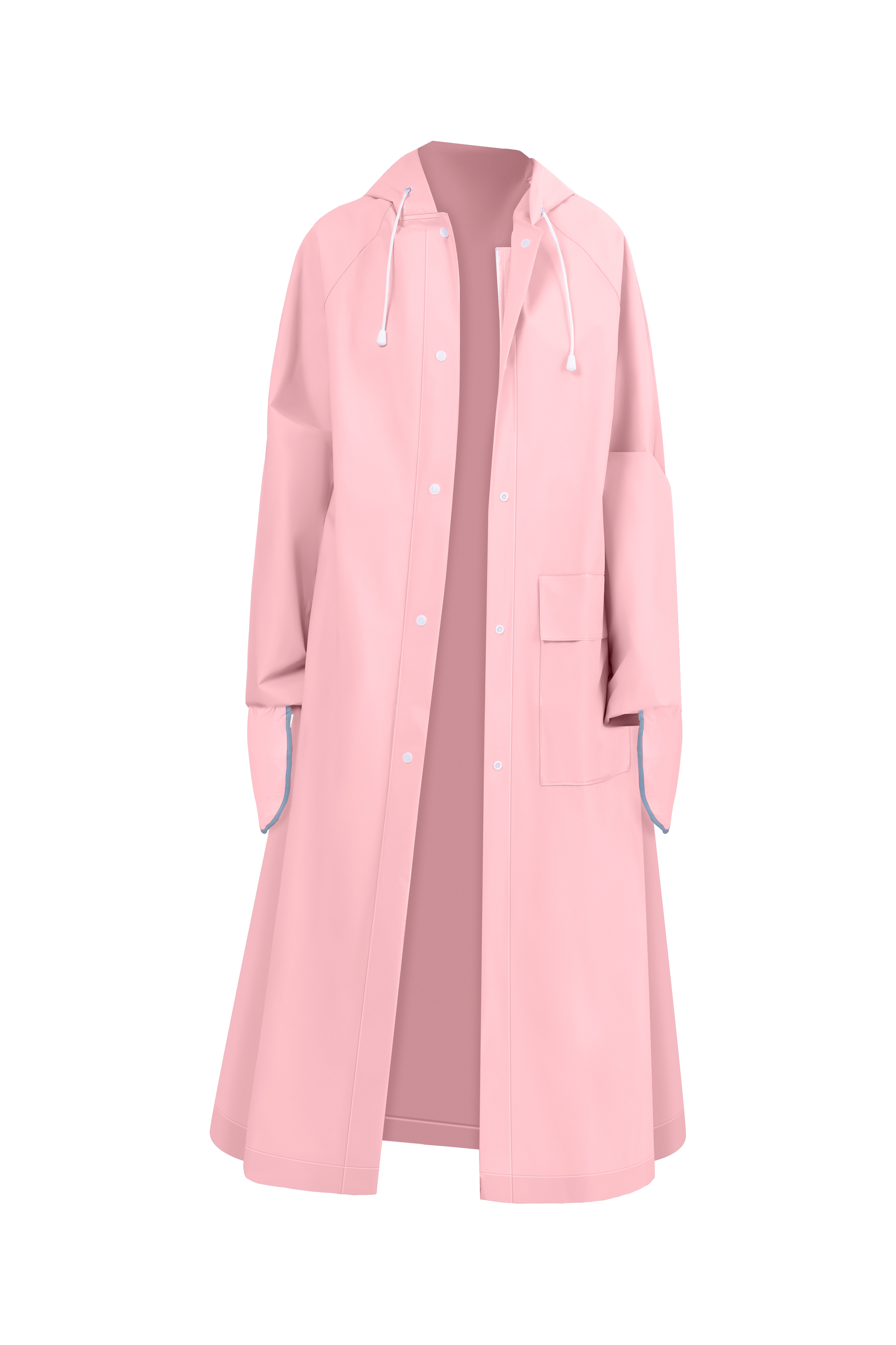 Zipper Trench Raincoat