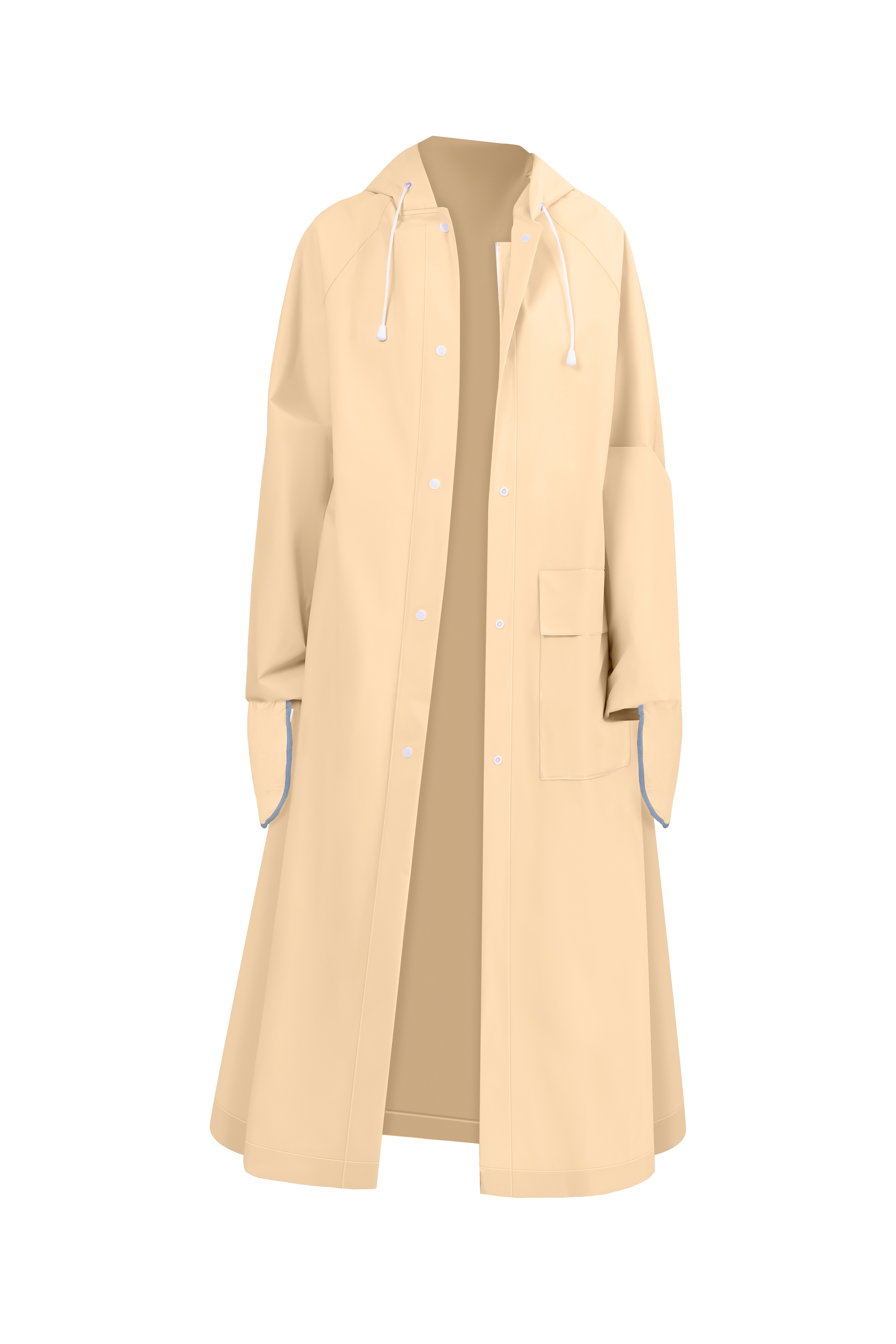 Zipper Trench Raincoat