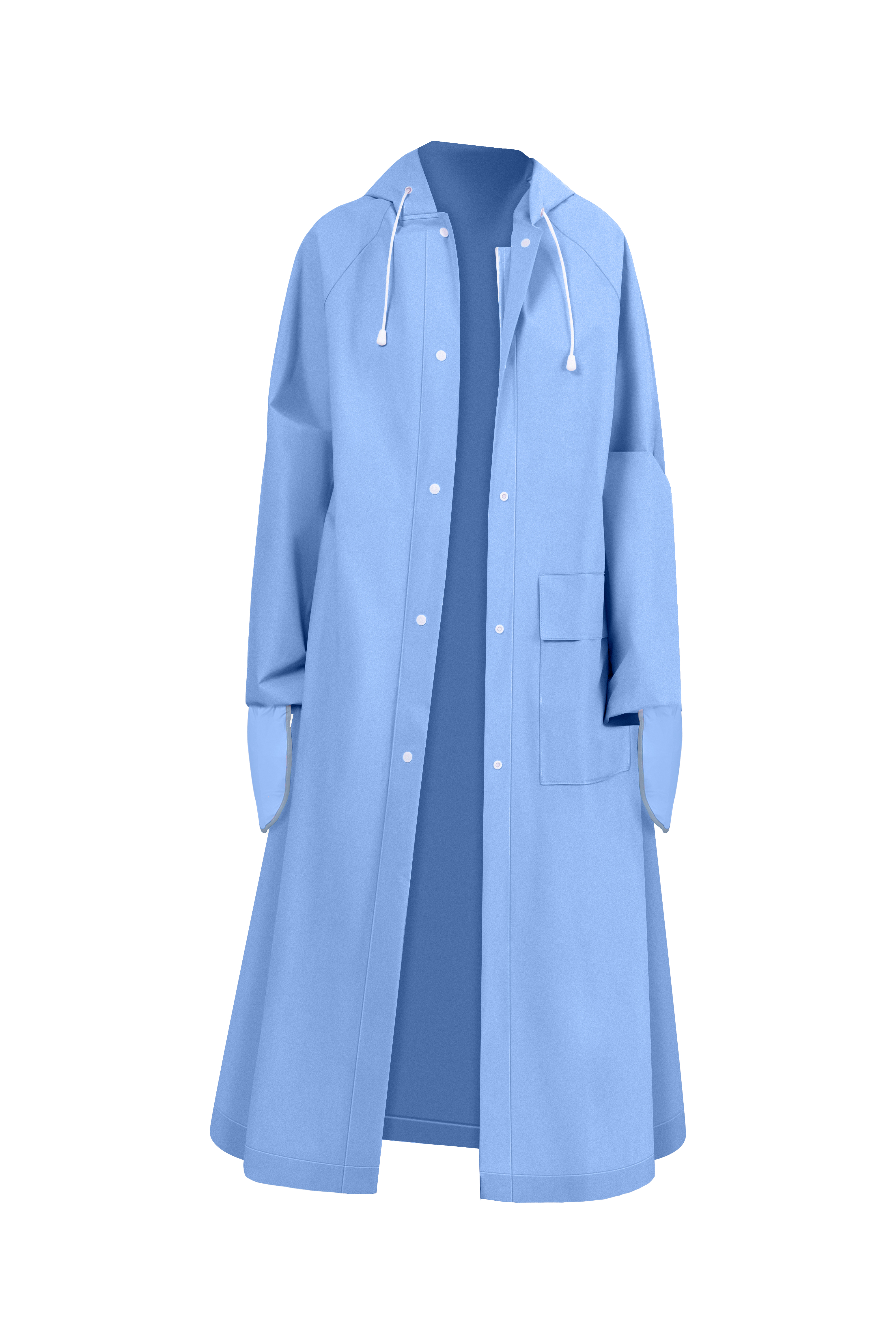 Zipper Trench Raincoat