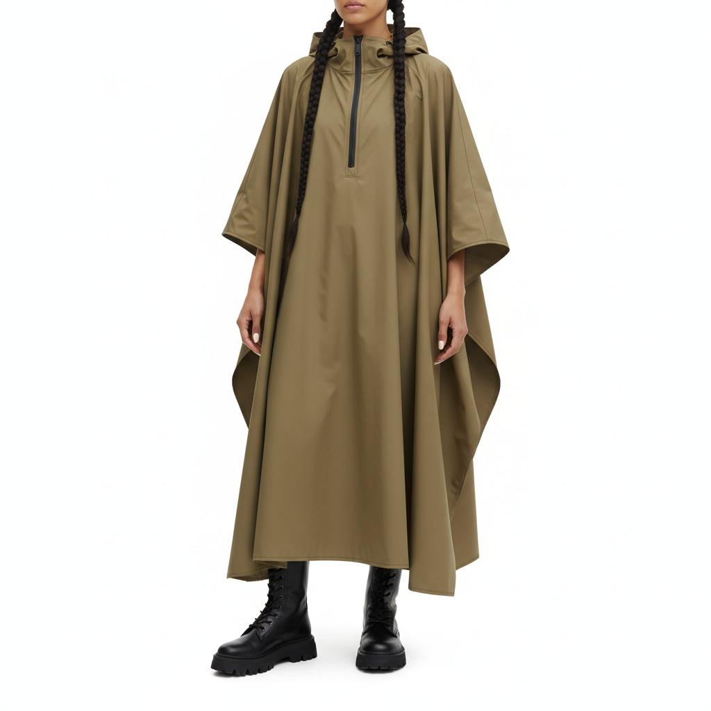 방수 레인웨어, 통기성 방수 코트, 방수 외투, 후드가 달린 세련된 레인코트