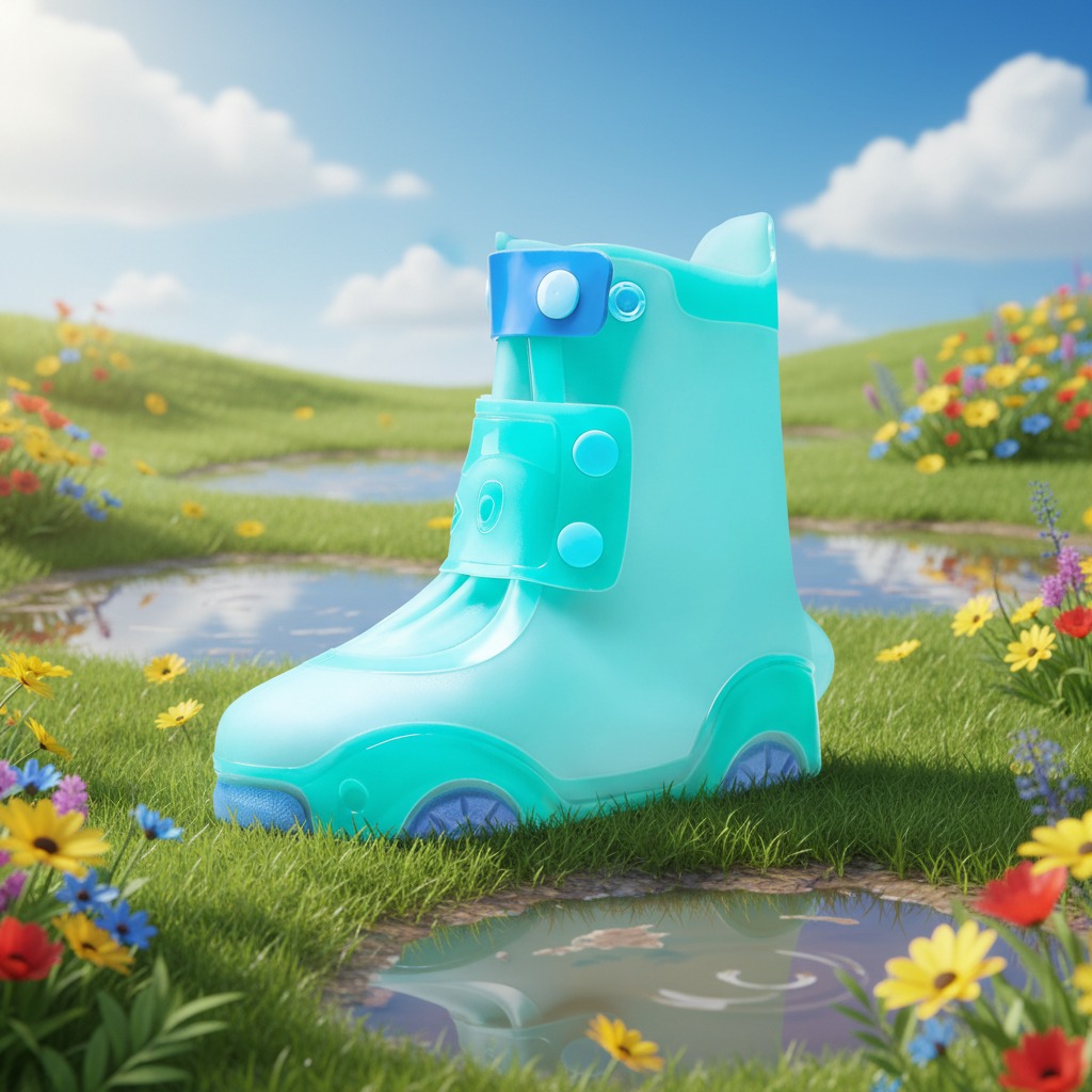 أغطية أحذية مطر للأطفال من مادة PVC