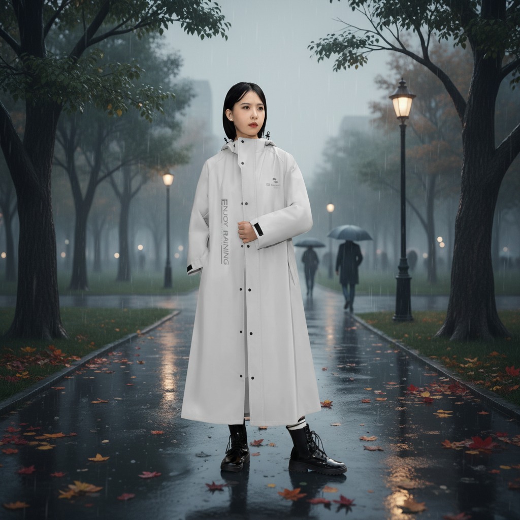 Áo mưa có khóa kéo dành cho người lớn