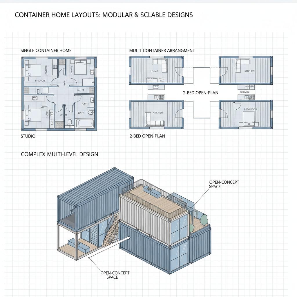 container home floor plans