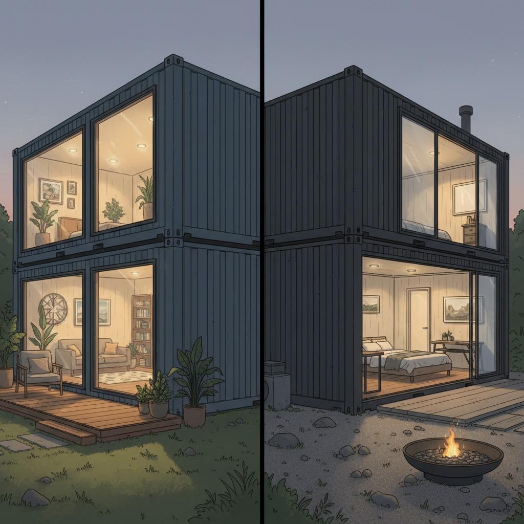 shipping container floor plans