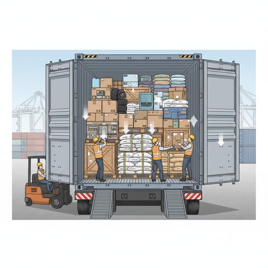floor loaded container