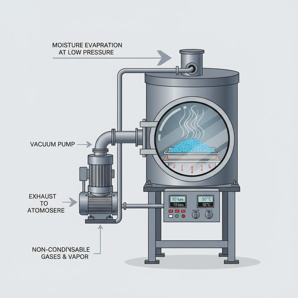 industrial vacuum dryer, vacuum drying process, drying equipment, vacuum drying system, continuous vacuum dryer
