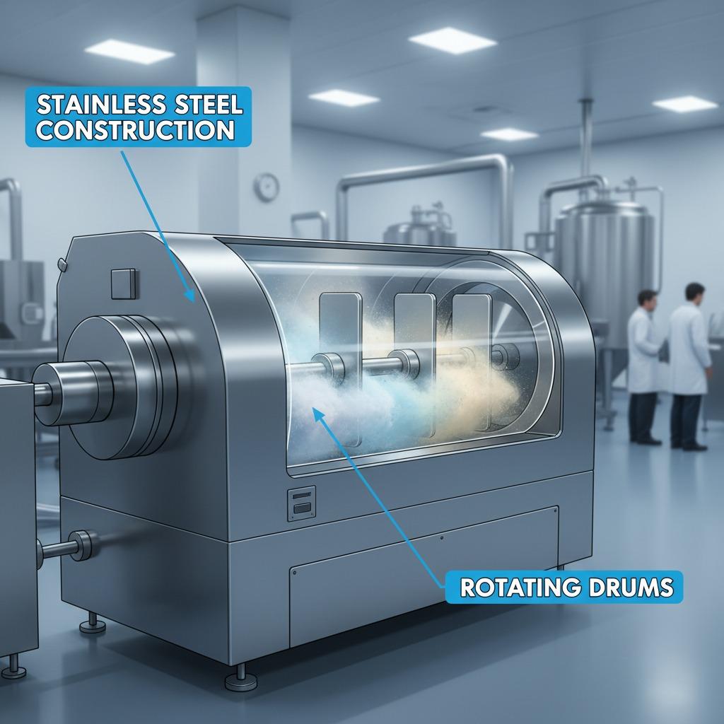 mixing equipment, industrial powder blender, powder blending equipment, powdered ingredient mixer types