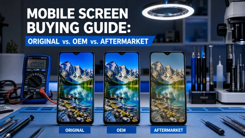 Mobile LCD/OLED Screen Procurement Guide: Distinguishing Original, OEM, and Aftermarket Displays