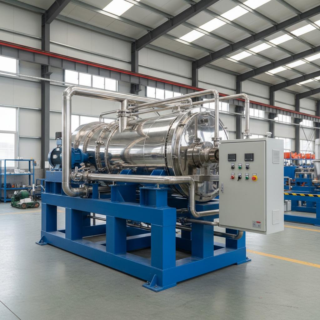 double cone vacuum dryer, conical vacuum dryer, industrial vacuum dryer, low temperature drying machine