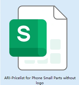 ARI-Pricelist for Phone Small Parts without logo