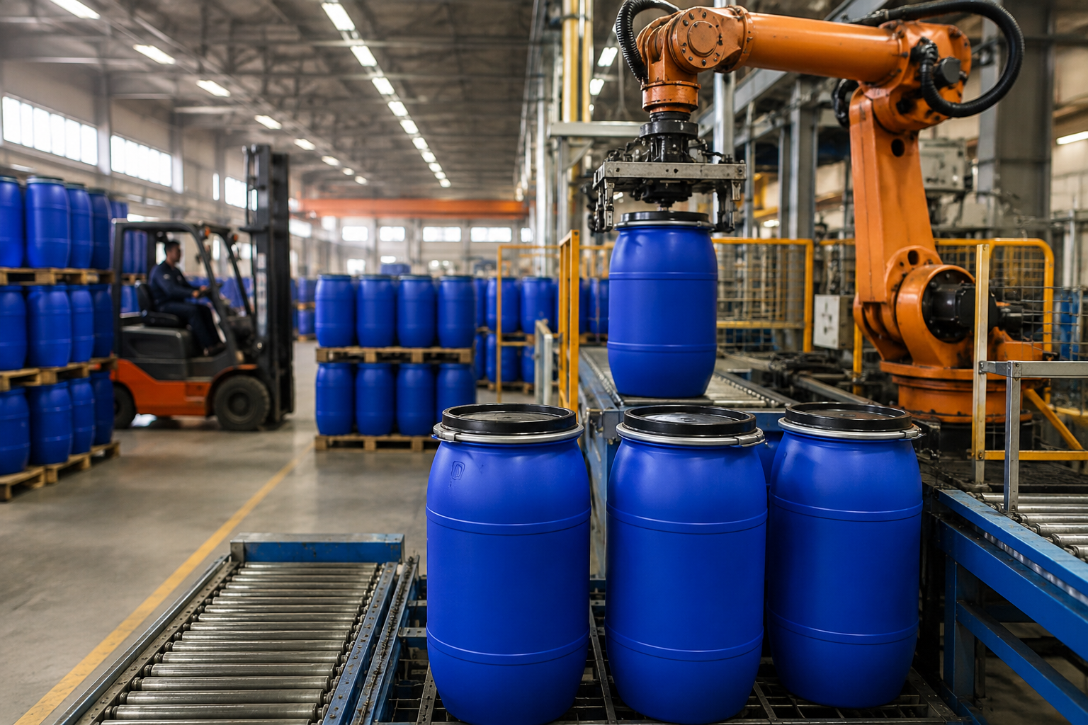 Fábrica de barriles de HDPE