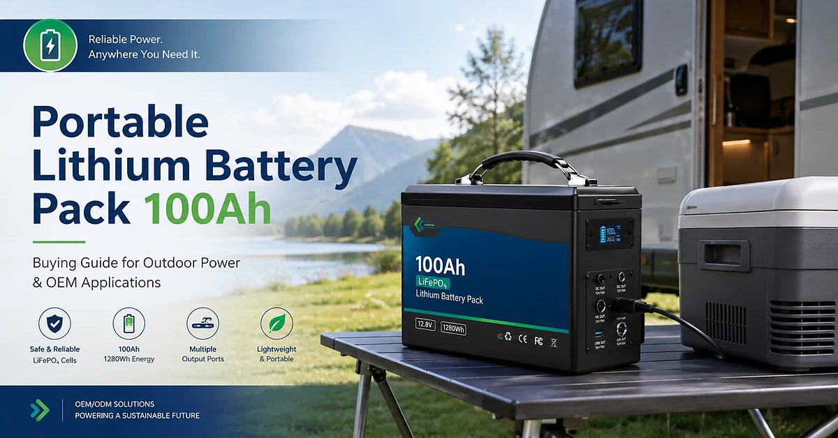 Portable Lithium Battery Pack 100Ah: Buying Guide for Outdoor Power and OEM Applications