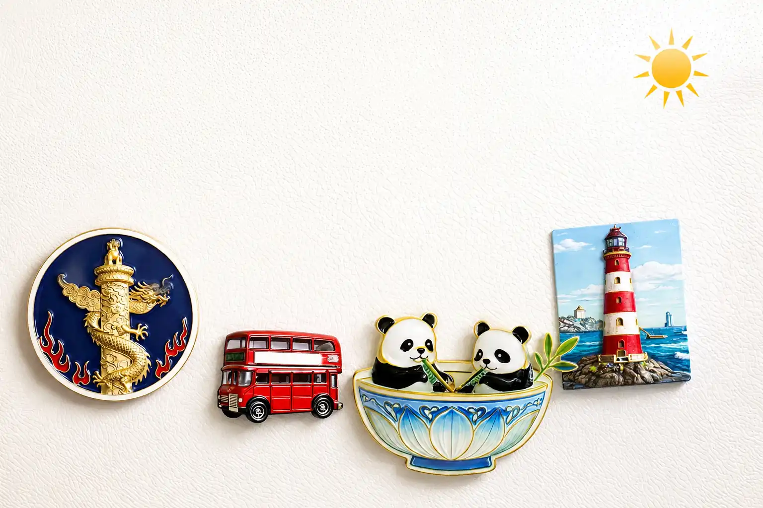 Decorative fridge magnets manufacturing