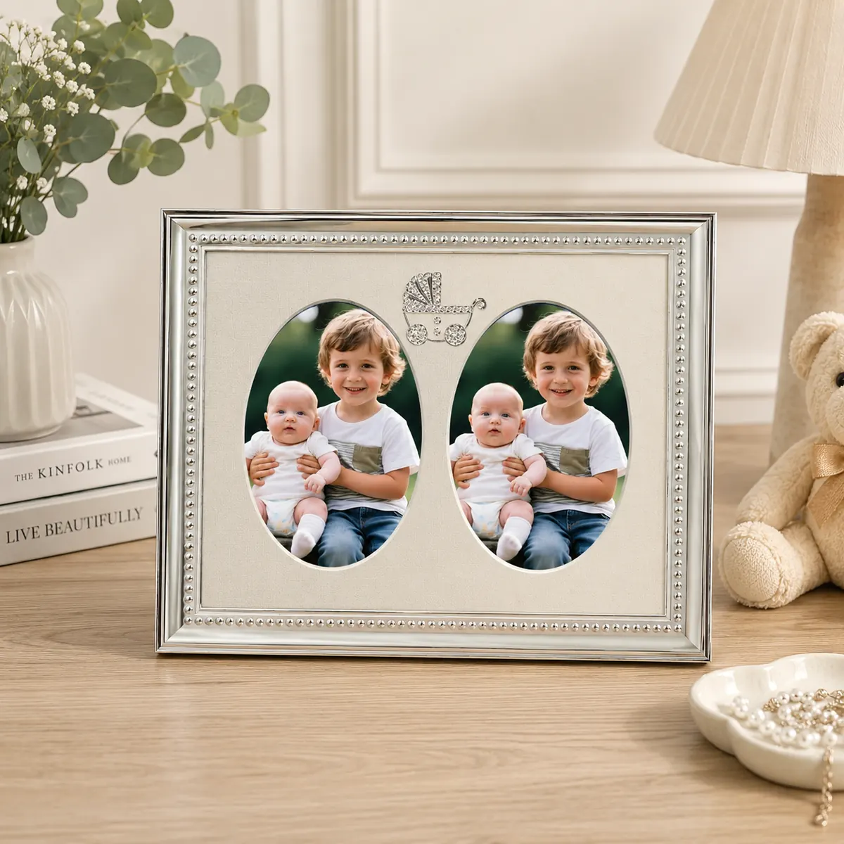 Marco de fotos de aleación de aluminio para regalo de bebé