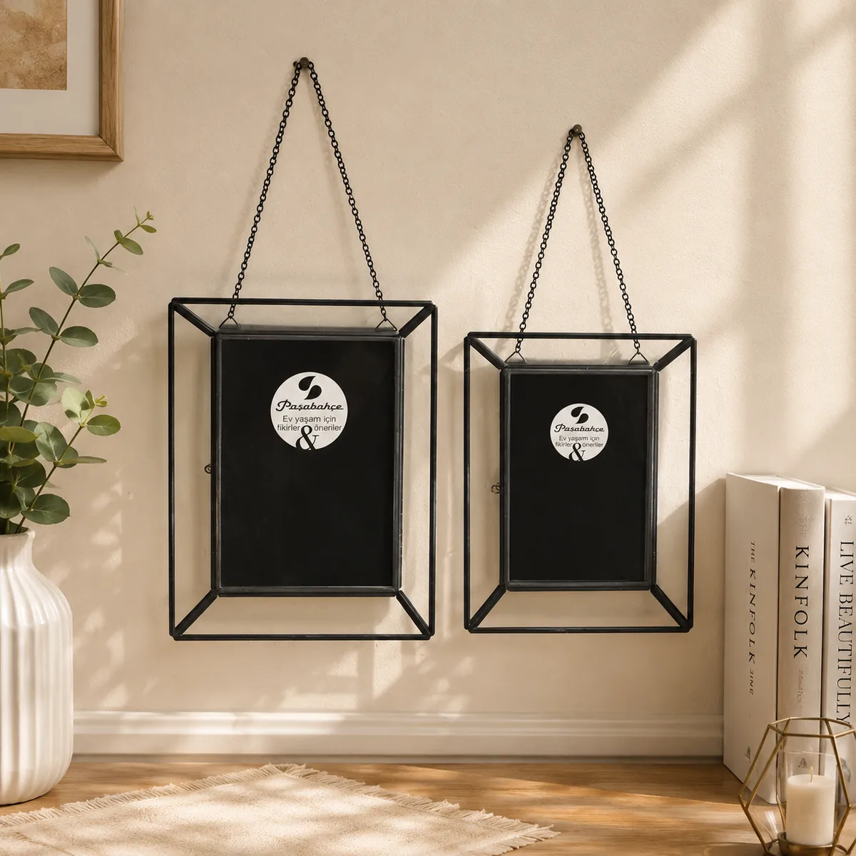 Hängender Metall-Fotorahmen, Wanddekoration