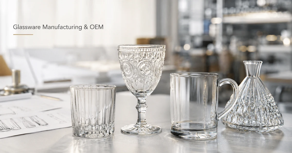 Glassware Manufacturer Guide: OEM, Private Label & Wholesale Programs