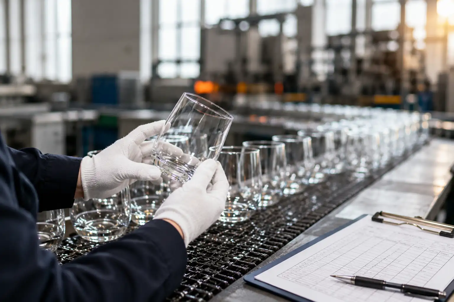 glassware manufacturer quality control inspection