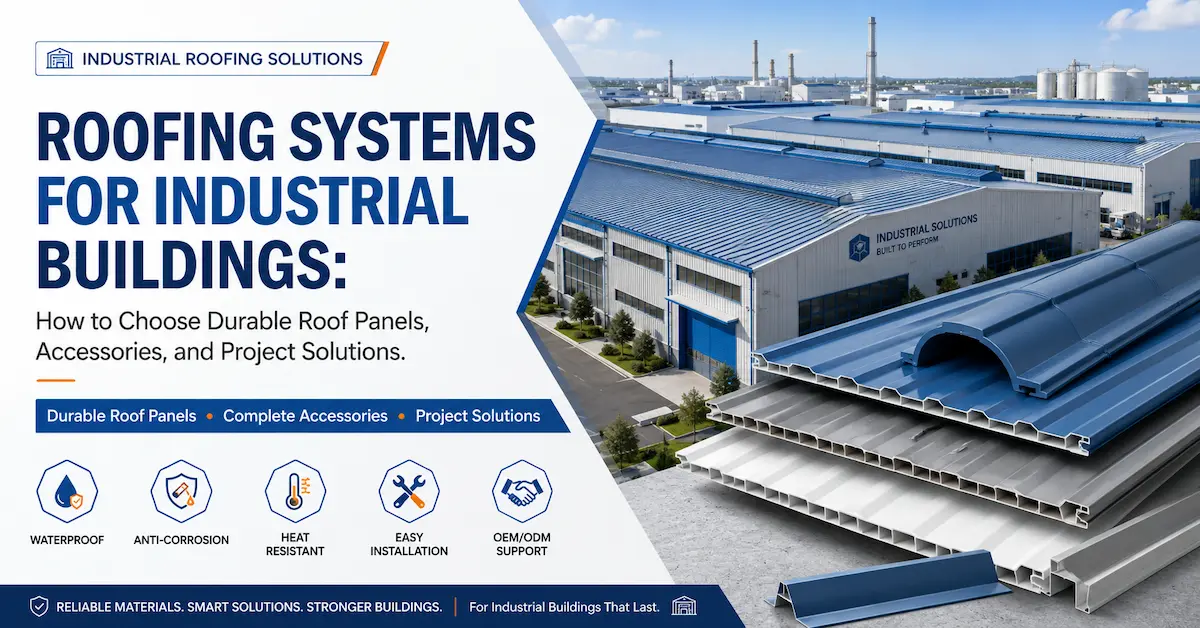 Roofing Systems for Industrial Buildings: How to Choose Durable Roof Panels, Accessories, and Project Solutions