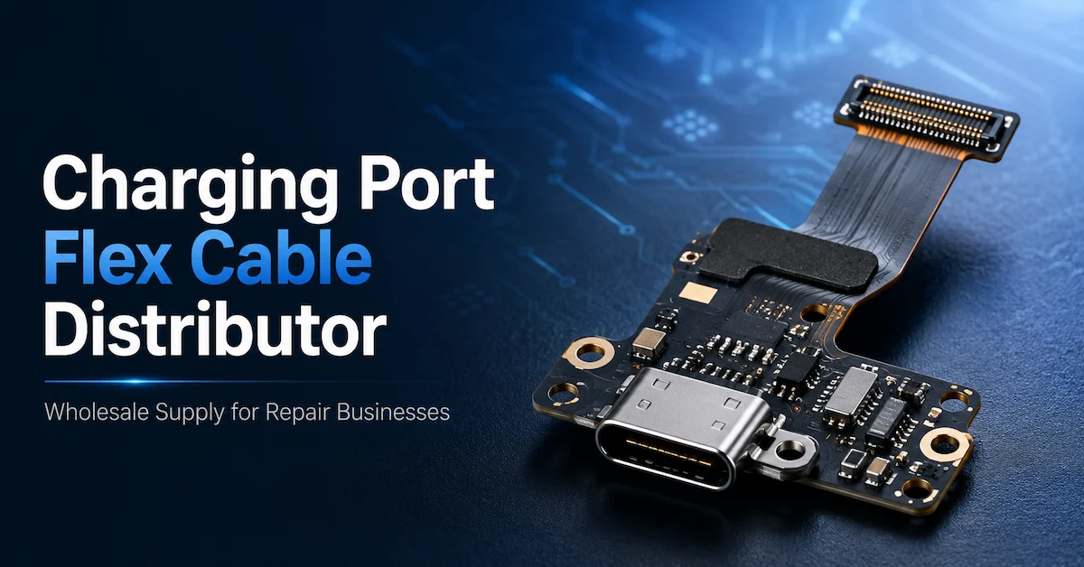 Charging port flex cable distributor