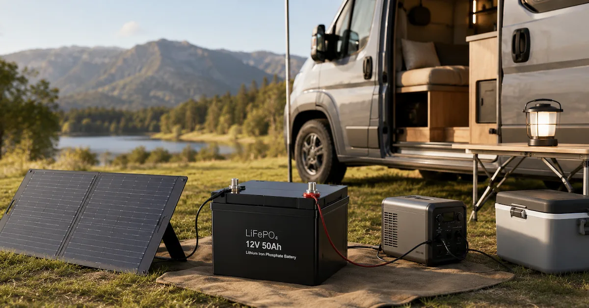 بطارية ليثيوم أيون PRLR-50 LiFePO4 12V 50Ah