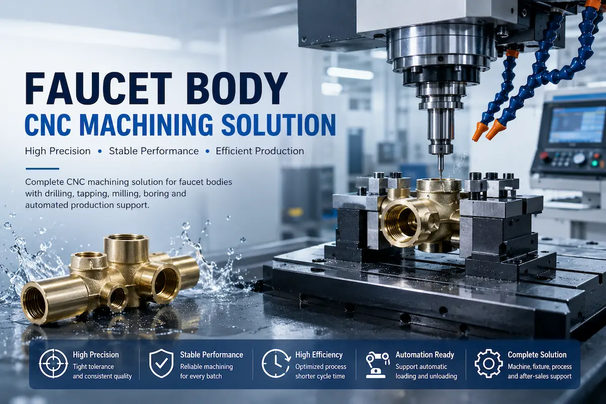 Faucet body CNC machining solution