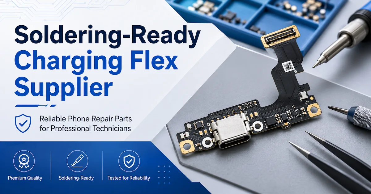 How to Choose a Soldering-Ready Charging Flex Supplier for Repair Businesses?