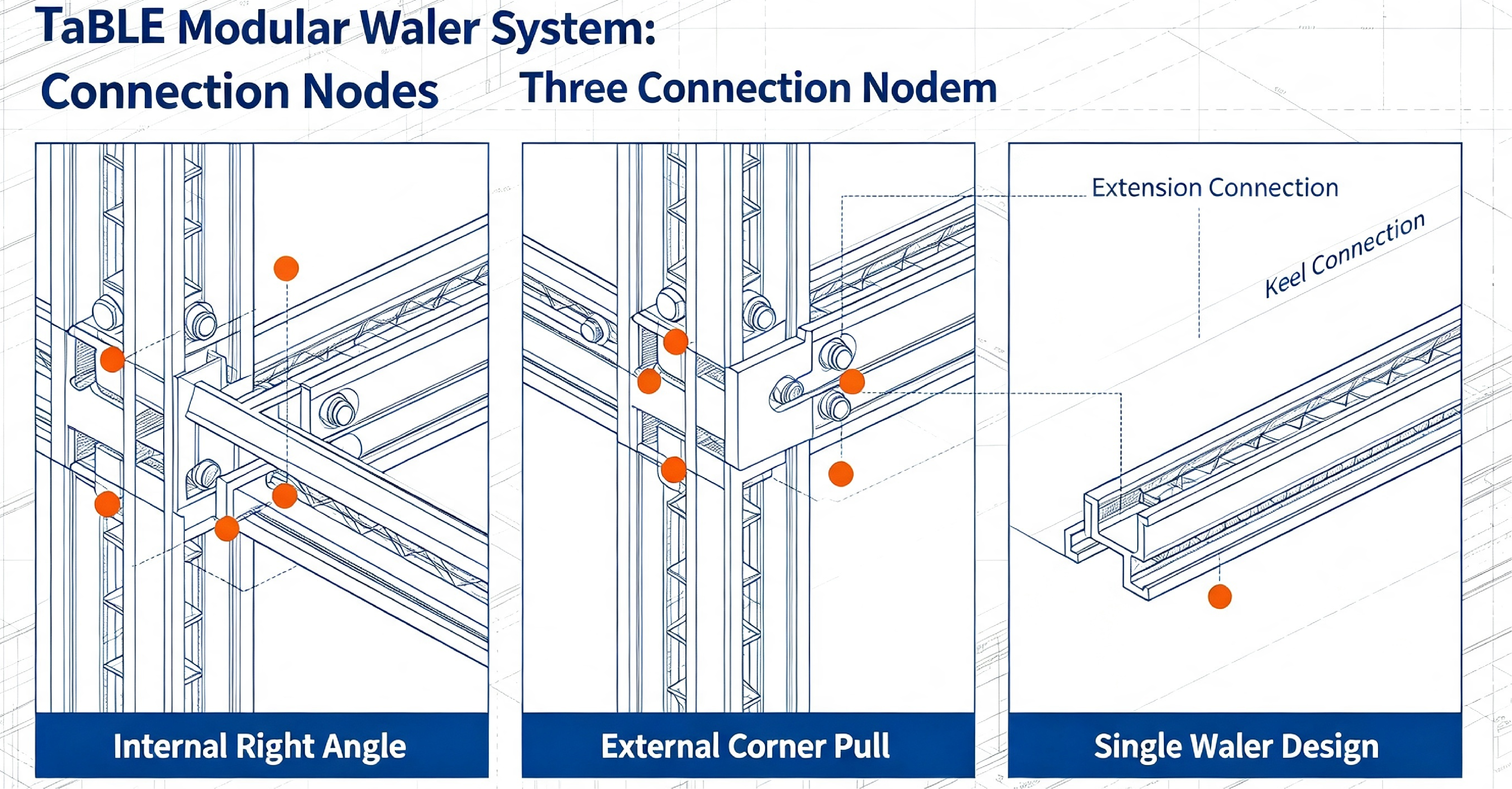 TABLE Modular Waler SystemThree Connection Nodes.png
