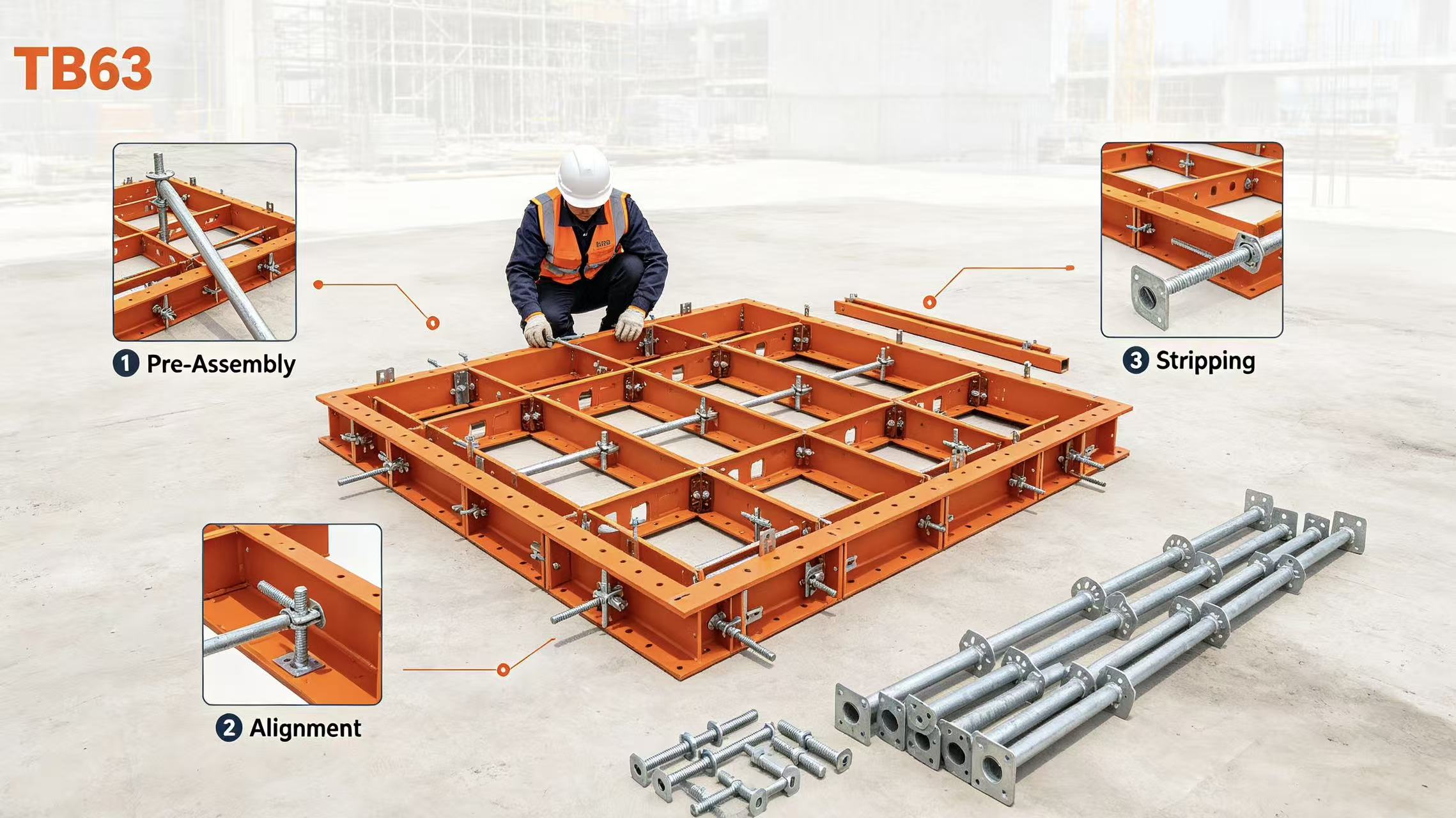 TB 63 Series Steel Ply System on-site installation, pre-assembly and stripping process.jpg