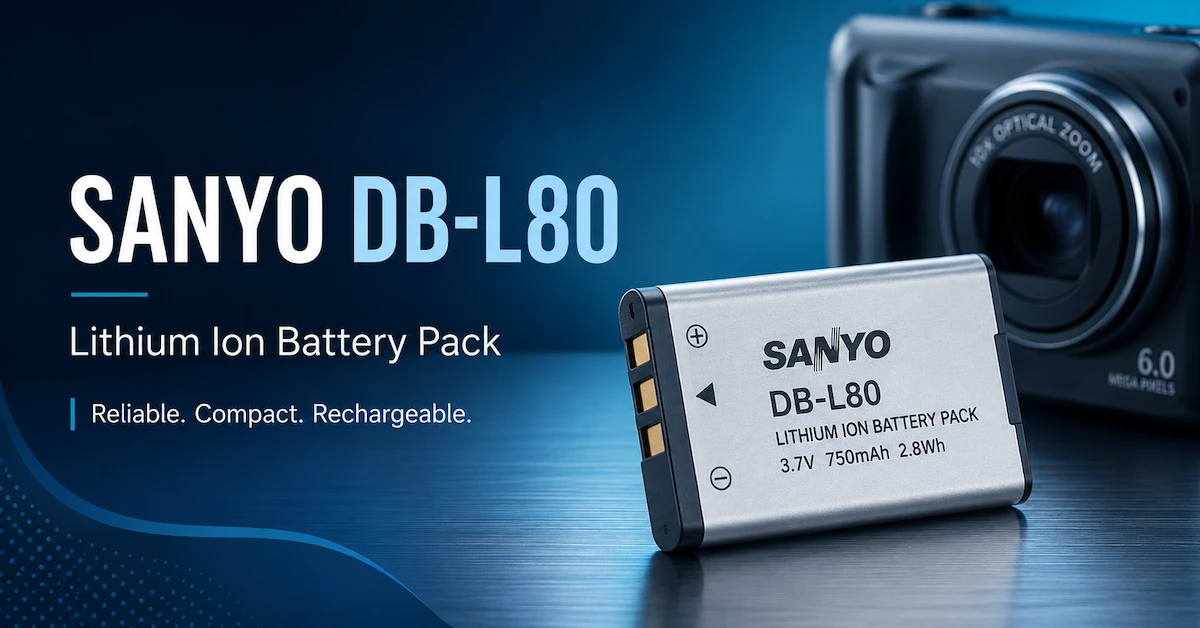 بطارية ليثيوم أيون من سانيو DB-L80
