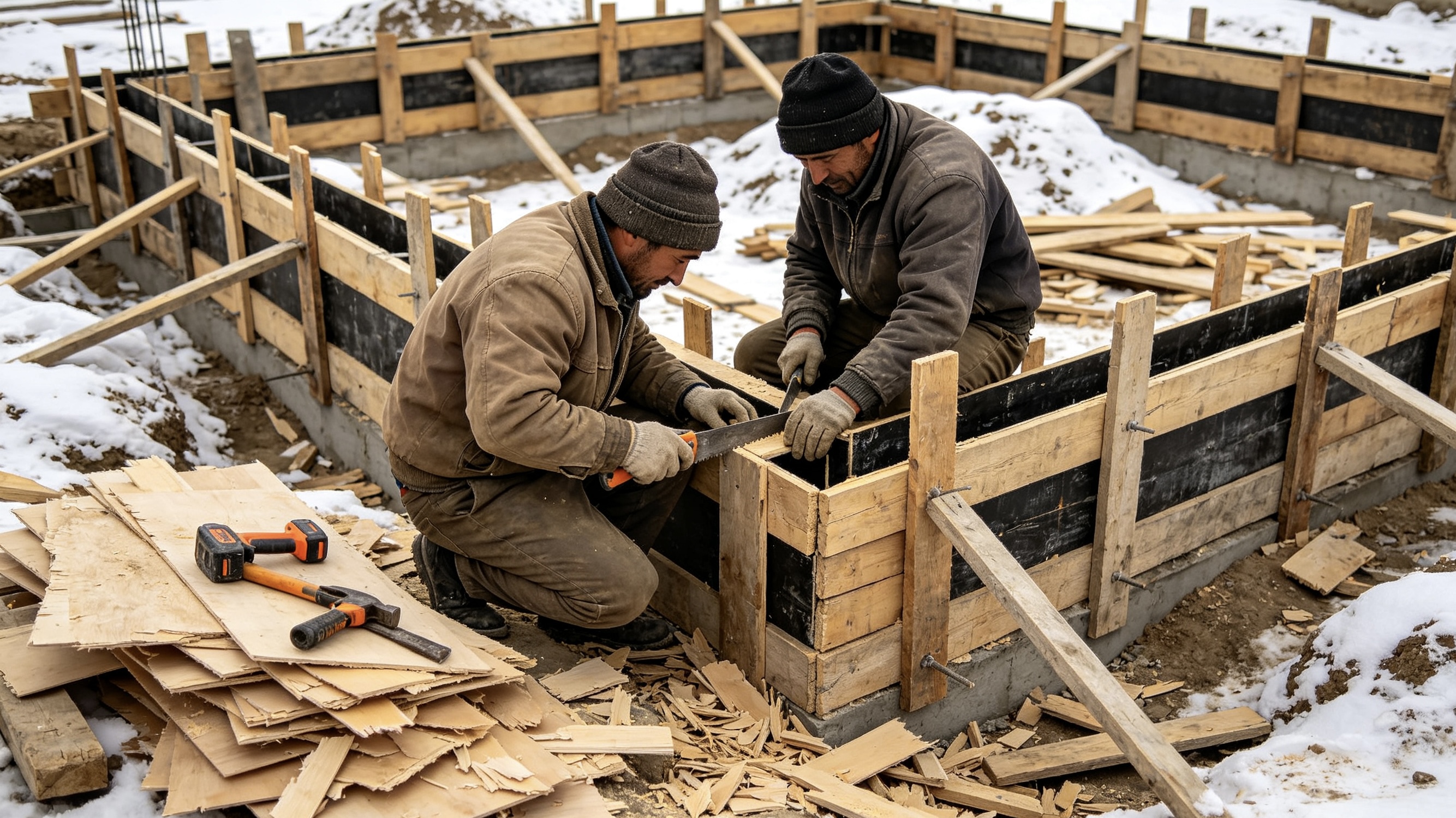 Old wooden formwork messy construction site.jpg