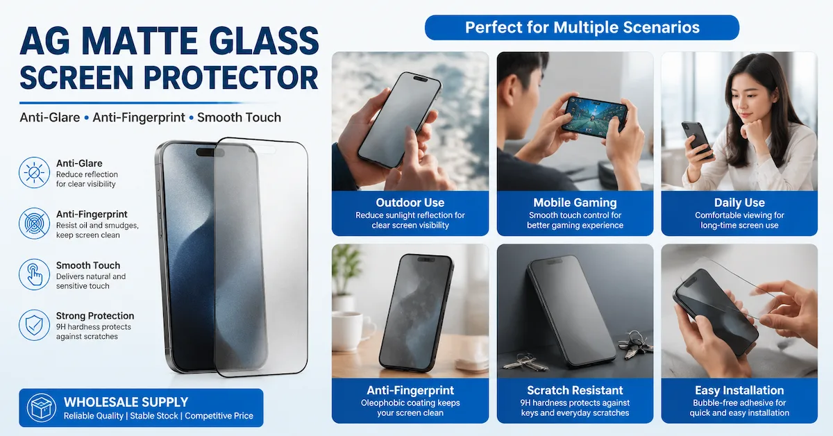 AG Matte Glass Screen Protector Wholesale: A Buying Guide for Distributors and Repair Businesses