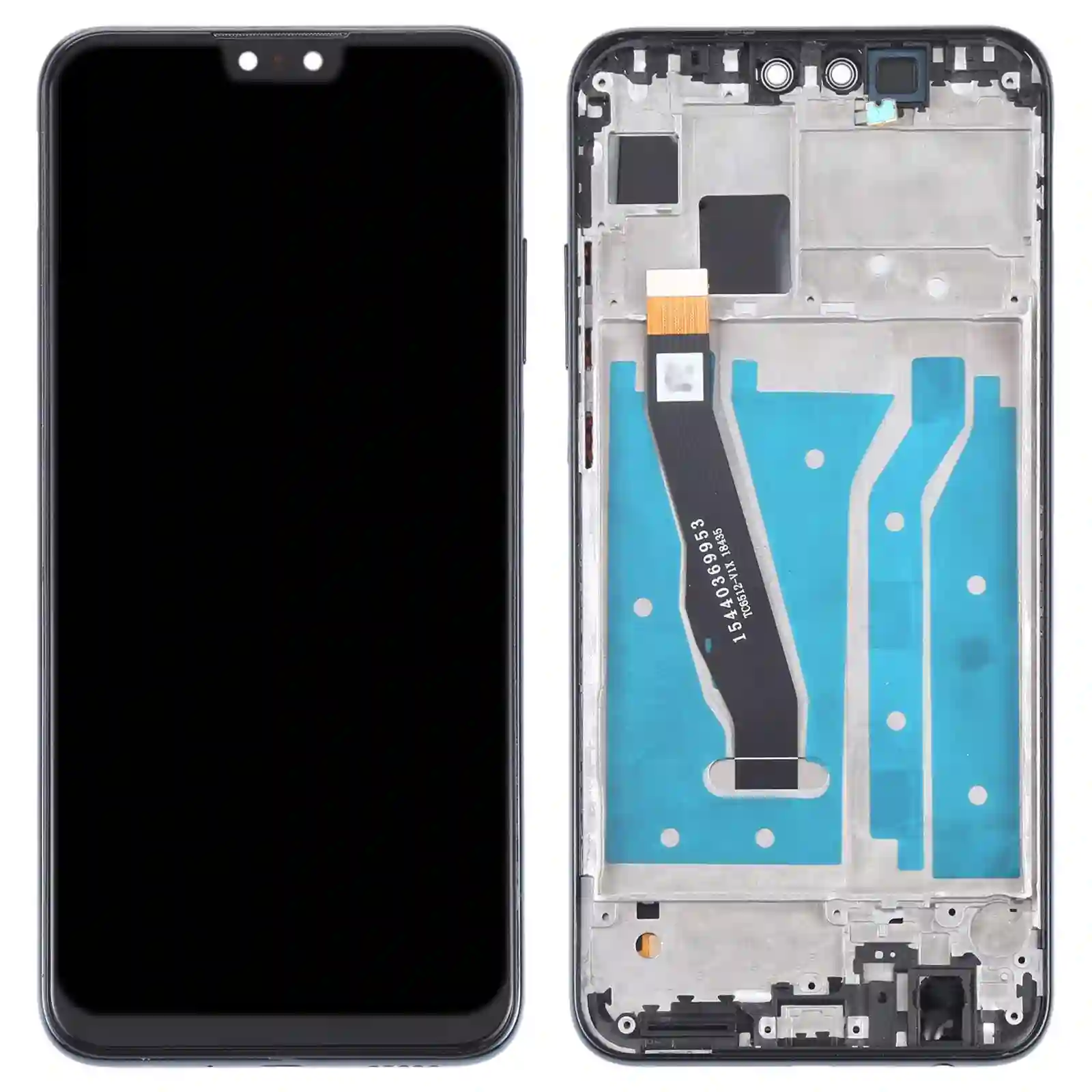 Ensamblaje de digitalizador de pantalla táctil LCD con marco para HUAWEI Y8s