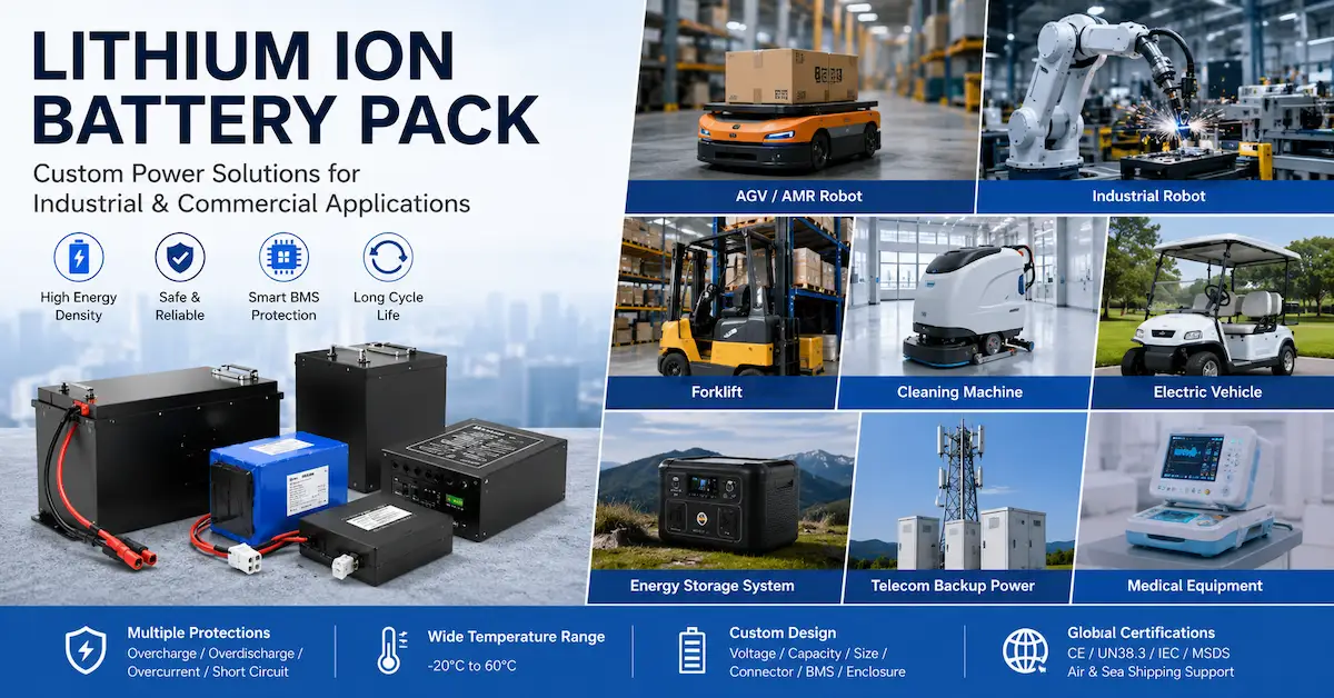 Lithium Ion Battery Pack Selection for OEM Equipment: Voltage, BMS, Runtime and RFQ Guide Lithium Ion Battery Pack Selection for OEM Equipment: Voltage, BMS, Runtime and RFQ Guide