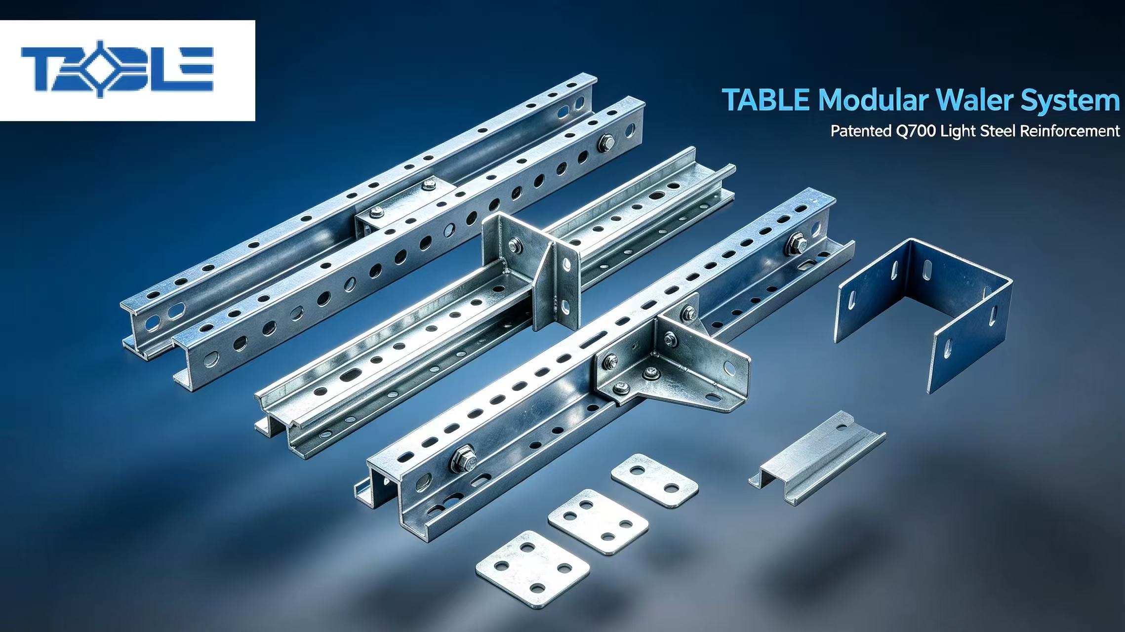 TABLE Modular Waler System: Patented Light Steel Reinforcement for CIS Construction Projects