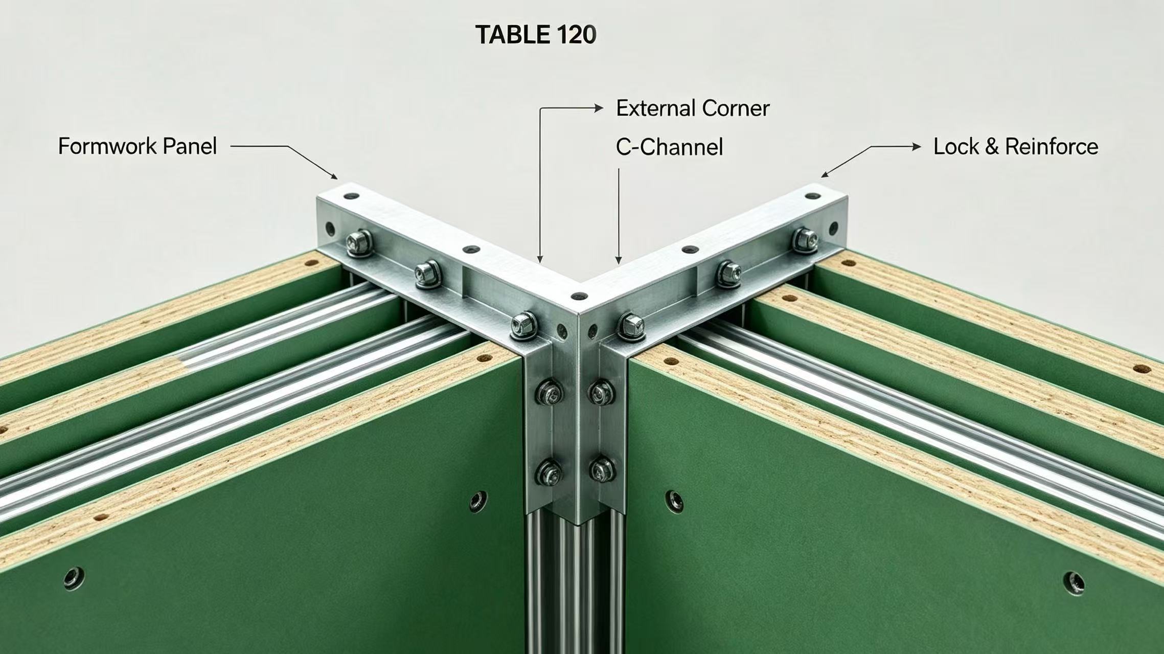 TABLE 120 formwork external corner panel assembly close‑up.jpg