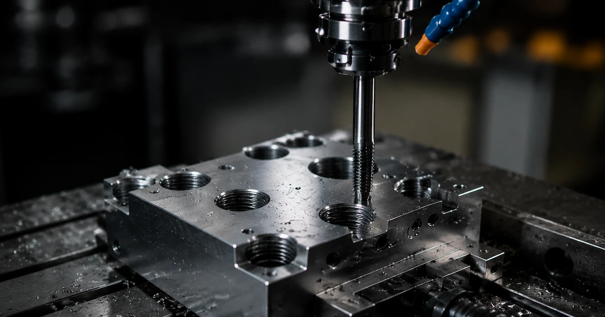 CNC tapping machine thread machining process