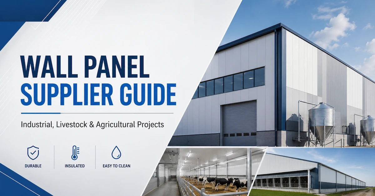 Wall Panel Supplier Guide: How to Choose Wall Systems for Industrial, Livestock, and Agricultural Projects
