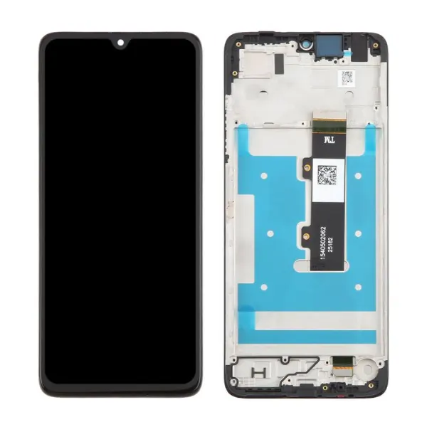 Для Motorola Moto G06: ЖК-дисплей, сенсорный экран, дигитайзер в сборе с рамкой.