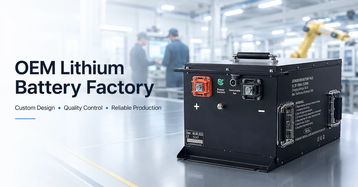 OEM Lithium Battery Factory: How to Choose a Reliable Manufacturing Partner