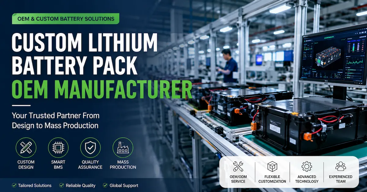 Custom Lithium Battery Pack OEM Manufacturer: A Practical Guide from Design to Production