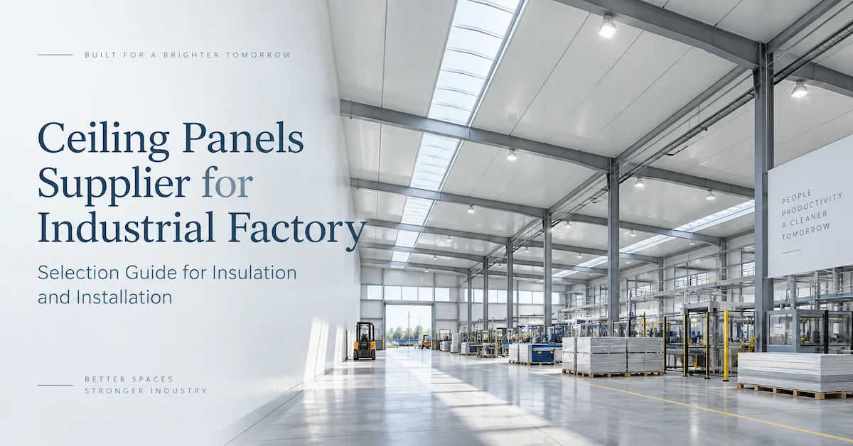 Ceiling Panels Supplier for Industrial Factory Projects: Selection Guide for Insulation and Installation