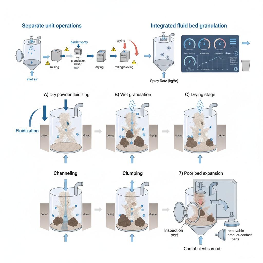 Integrated Fluid Bed Granulation: What It Solves and When It Fits Integrated Fluid Bed Granulation: What It Solves and When It Fits