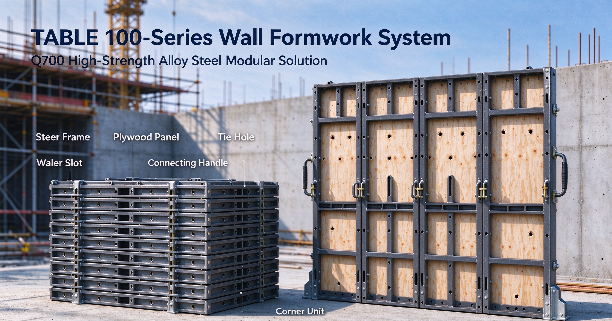 TABLE 100‑Series Wall Formwork System: Q700 High‑Strength Alloy Steel Modular Formwork Solution
